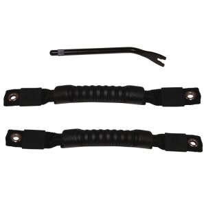 Jeep Wrangler Door Pull Straps - Rugged Ridge - Black - `97-`06
